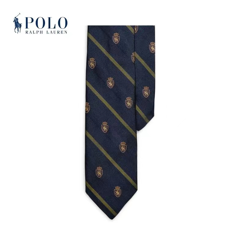 Ralph Lauren/拉夫勞倫男裝桑蠶絲俱樂部窄領帶